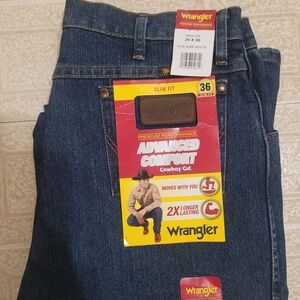 Wrangler Slim Fit Jeans - Dark Blue